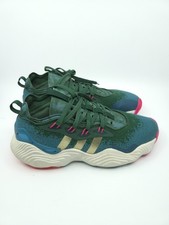 adidas Trae Young 3 Men's Low Top Lace-Up Basketball Sneakers Green/Blue/Pink picture