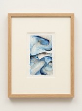 Contemporary Fluid Abstract Watercolor 6x9 Original Signed Artwork picture