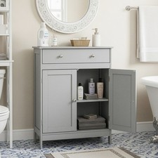 Ktaxon Bathroom Floor Cabinet, Freestanding Storage Cupboard w/ Drawer and 2 Doo picture