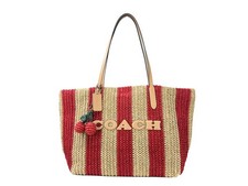 Coach Large Straw City Tote Shoulder Bag picture