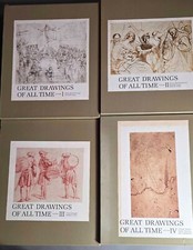 Great Drawings of All Time Ira Moskowitz Set Of 4 Volumes In Slip Covers picture