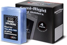 200 BCW Semi Rigid Card Holders picture