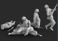 1/35 Scale German soldiers killed in action 5 Figures Model Kit Resin Printed picture