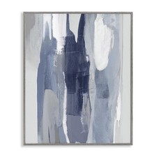 Stupell Industries Layers of Blue and Abstract Movements, Designed by Jackie ... picture