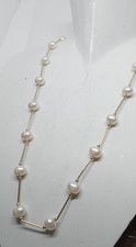10k Yellow Gold Pearl Necklace picture