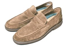 Crown Vintage CR-AYDRIEN-Mens Tan Aydrien Oily Suede Loafer Shoes 11.5M-New picture