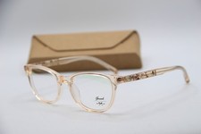 NEW SHWOOD CASEY CLEAR PEACH AUTHENTIC FRAMES EYEGLASSES 49-13 picture