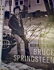 W/COA ORIGINAL BRUCE SPRINGSTEEN AUTOGRAPH ON 8.5X12