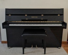 Schafer and Sons 42 Inch Upright Piano Ebony Black Finish picture