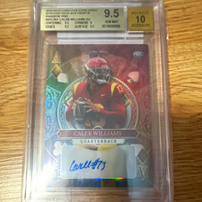 Wild Card 2023 5 Card Draw Stacked Deck Caleb Williams Aces Auto SD-CWA BGS 9.5 picture