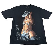 Beyonce Renaissance Tour Shirt Mens Large Black Cowgirl Tee Concert Album 2023 picture
