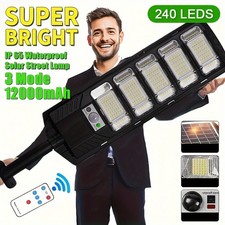 12000LM Solar Street Lights Outdoor with Motion Sensor,Remote Control,Waterproof picture