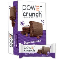 Power Crunch Protein Energy Bars, Triple Chocolate 1.4 oz, 5 Count Carton picture