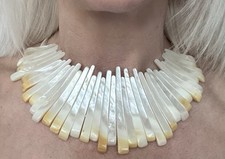 Gerda Lynggaard Monies Mother Of Pearl Collar Necklace  picture