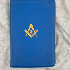 Vintage 1951 Masonic Holy Bible A.J. Holman King Solomon's Temple Illustrated. picture