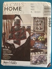 Vtg McCall's Home Decorating Jean Wells pattern 5463 Beginners Quilting uncut picture