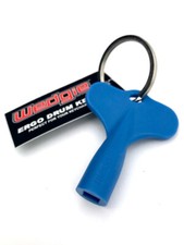 Wedgie Ergonomic Drum Key with Keychain | Blue | 1 pc picture