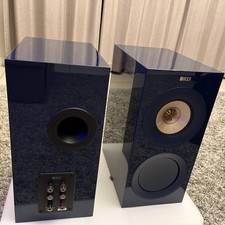KEF - R3 Meta Bookshelf Indigo gloss blue speakers mint condition  pair  picture