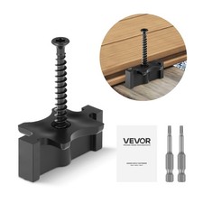 VEVOR 900PCS Hidden Deck Fasteners for Composite Decking Universal T Clips Black picture