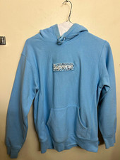 Supreme Bandana Box Logo Hooded Sweatshirt (Size Medium) Light Blue picture