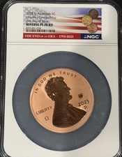 2025-D Ascension Lincoln OMEGA PRIVY NGC Reverse PF70 RD FDI End of an Era Penny picture