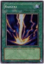 Raigeki - LOB-053 - Super Rare - Unlimited Edition Heavily Played picture