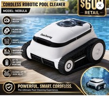 CoasTeering Ultra Nebula Cordless Robotic Pool Cleaner 5580 GPH 180-Min Runtime picture