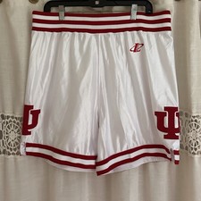 Vintage Logo Athletic Indiana University Hoosiers Basketball Shorts White/Red  picture