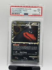 Pokemon 2010 Undaunted Houndoom Prime Holo 82/90 EN PSA 8 Low Pop moon swirl picture