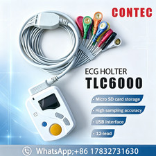 CONTEC TLC6000 12-Channel 24-Hour ECG/EKG Holter Monitor PC Software Included picture