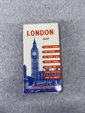 Vintage London Geographia City Street Map & 1956 Princeton NJ Campus Maps Lot picture