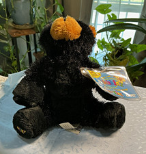 GANZ Webkinz Lil'Kinz Black Bear Plush HS004 2004 Retired Sealed Code picture
