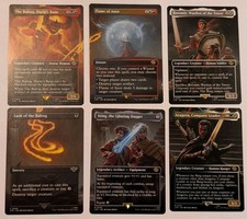 Gandalf & the Balrog COMPLETE SET Borderless Scene Cards Lord of the Rings MTG picture