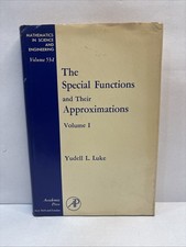 THE SPECIAL FUNCTIONS AND THEIR APPROXIMATIONS VOL. 1 By Yudell L. Luke AP Press picture