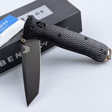 Benchmade Bailout 537GY-03 Black Aluminum Handle Tanto M4 Blade Folding Knife picture