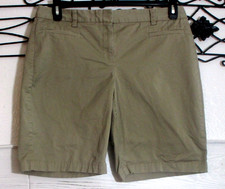 Land's End Women's Bermuda Shorts Size 10 Tan picture