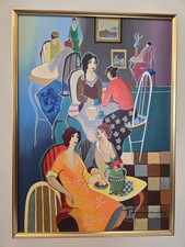 Itzchak Tarkay Serigraph Winding Down #1 Limited Edition Numbered Framed picture