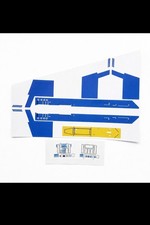Vintage Star Wars X-Wing Blue 2 Pre-Cut Replacement Toy Stickers Kenner 1978-85 picture
