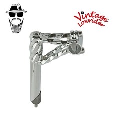 GENUINE VINTAGE LOWRIDER BICYCLE DOUBLE TWISTED LOWRIDER STEM 22.2MM IN CHROME picture
