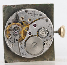 WALTHAM cal. 870, 21j WRIST WATCH MOVEMENT, RUNS (FV) picture