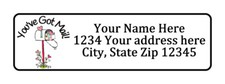 You've got mail Personalized Return Address Labels 1/2 in by 1 3/4 in picture