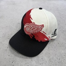 Vintage Detroit Red Wings Splash Logo Athletic Snapback Hat Cap OSFA NHL picture