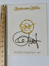 Undercover Wear Holiday Catalog 1985 Signed By Olivia De Berardinis Rare picture