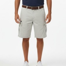 Quiksilver Waterman NWT Maldive Atoll Cargo Shorts Mens 36 Silver Birch 9 Inch picture