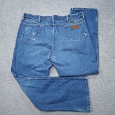 Vtg Wrangler Jeans Mens Bootcut Med Wash Blue 40x31 Good Fade Made in USA picture