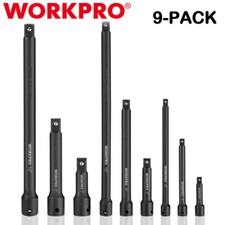 WORKPRO 9PC Impact Socket Driver Extension Bar Set 1/4