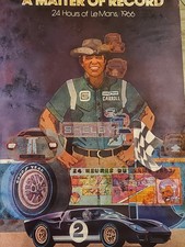 MATTER OF RECORD 24 HOURS OF LeMans 1966 CARROLL SHELBY Original Poster picture