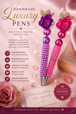 Custom Beaded Pens: Roses, Luxury Inspired Gifts Basket fillers Collect picture