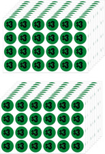 Mobiusea Creation 480Pcs 3 Dollar Price Stickers Price Tag Labels 3/4