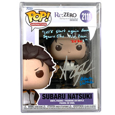 Funko Pop Cave RE ZERO: SUBARU NATSUKI Signed Sean Chiplock JSA  🔥HOT ITEM 🔥 picture